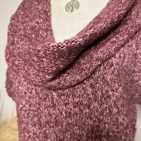 Short sleeve burgundy sweater - Picture 3 of 4